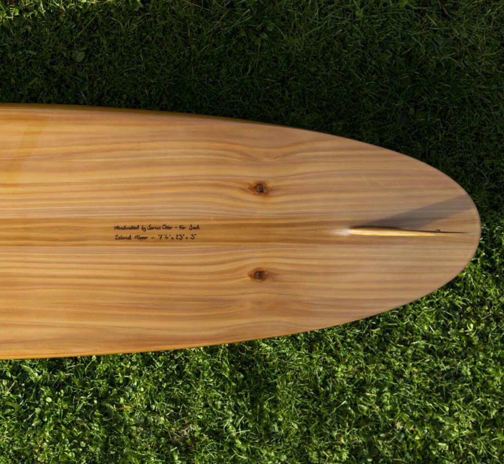otter wooden surfboard island hopper