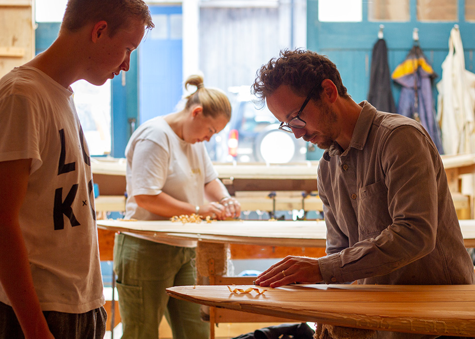 otter-surfboards-workshop-june-2019-rory-gigi-james-planing-post