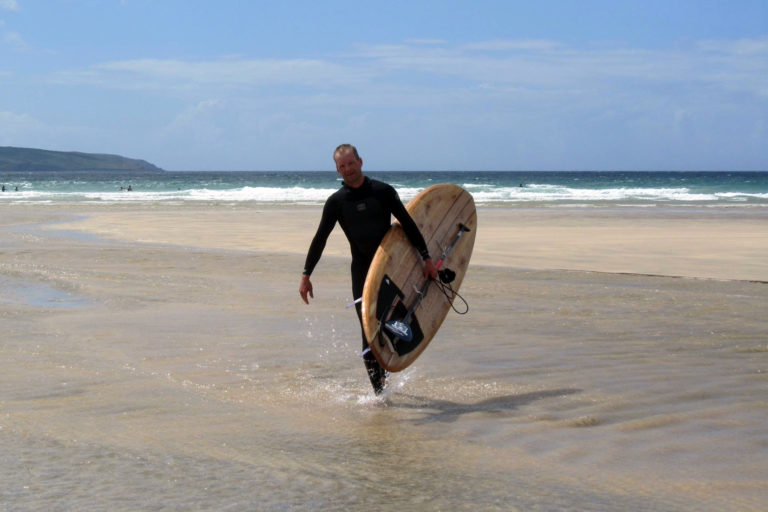 Skiff Otter Surfboards wooden stand up paddleboard