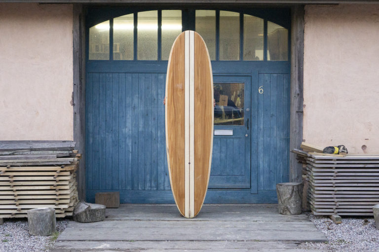 Otter Surfboards Wooden Surfboard Island Hopper Double Sandwich Hold
