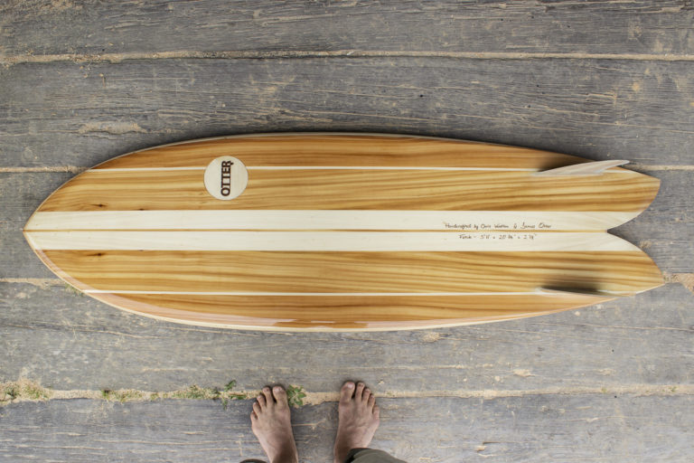 Fetch otter surfboards wooden surfboard workshop cornwall