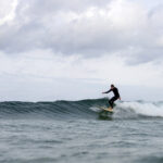 Mat Arney James Otter Surfboards Tea Tree Wooden Longboard First Surf Gwithian 16