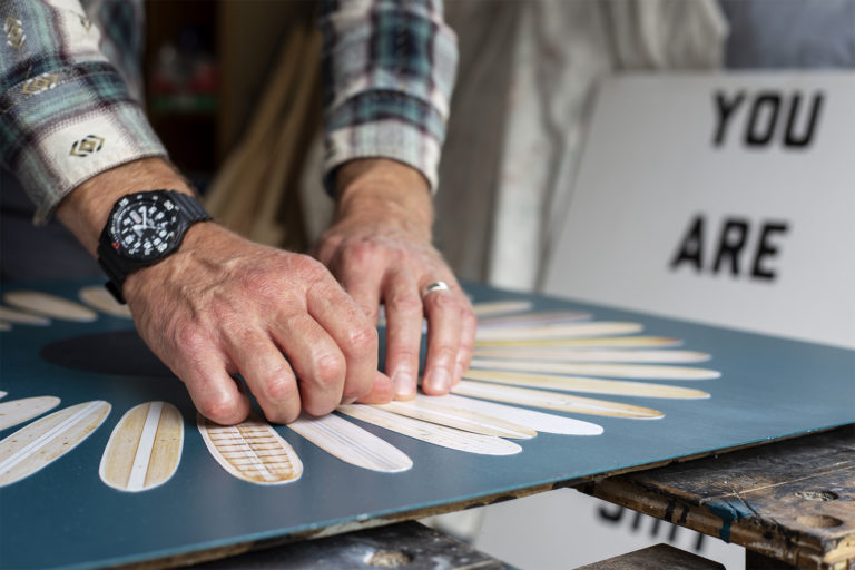 Ben Cook Surf Flower Wooden Surfboards with James Otter