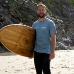 Otter Surfboards Organic Cotton T Shirt Citadel Blue