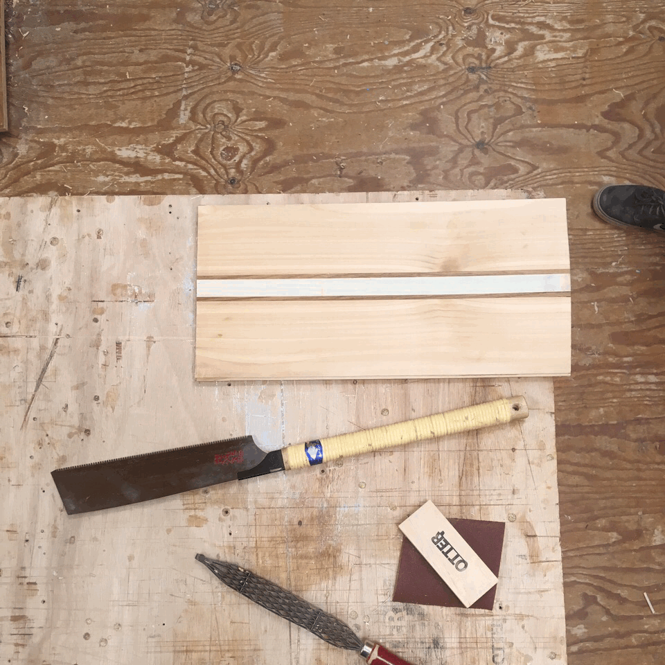Otter wooden bodysurfing handplane step by step