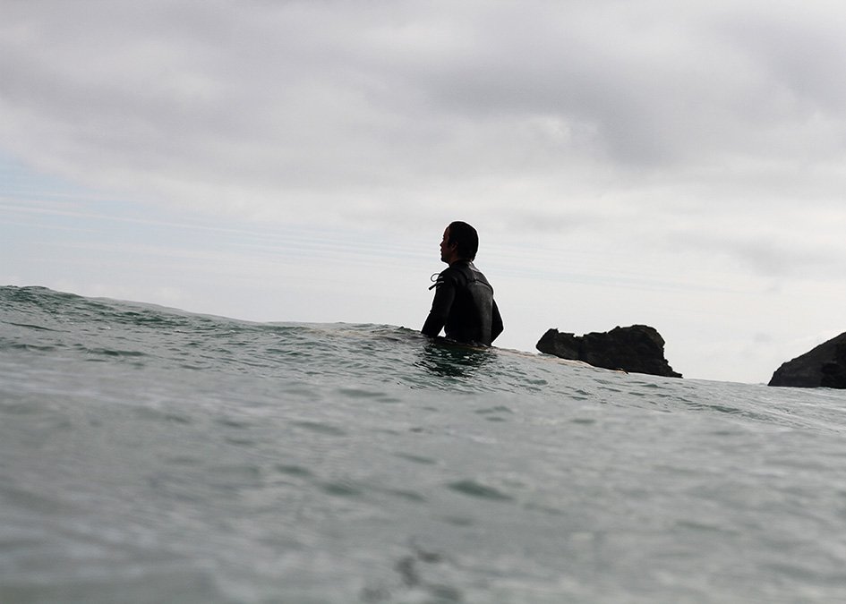 Otter Surfboards James surfing Finisterre Nieuwland works wetsuit
