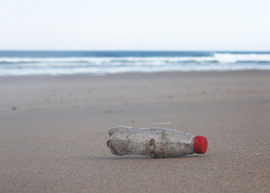 SAS beach clean plastic bottle beach