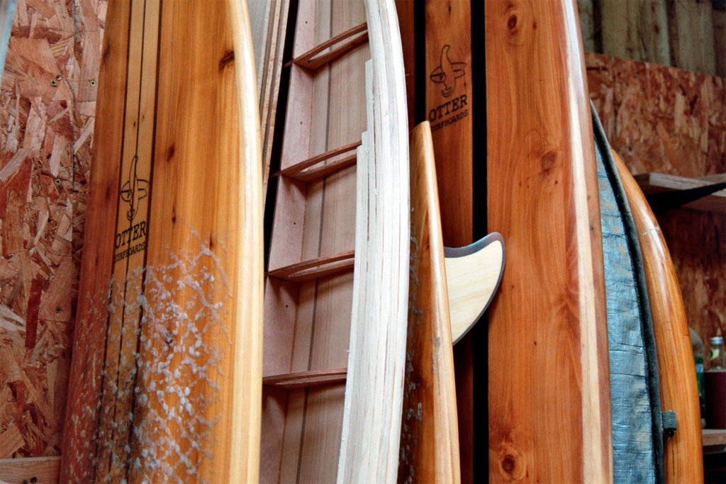 The Storyboard by James Otter and Mat Arney Wooden Surfboard Project wooden surfboards being made