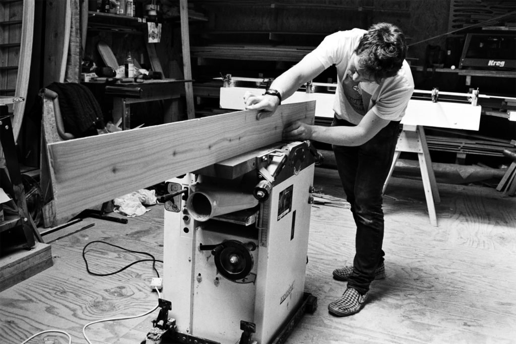 The Storyboard by James Otter and Mat Arney Wooden Surfboard Project planing timber