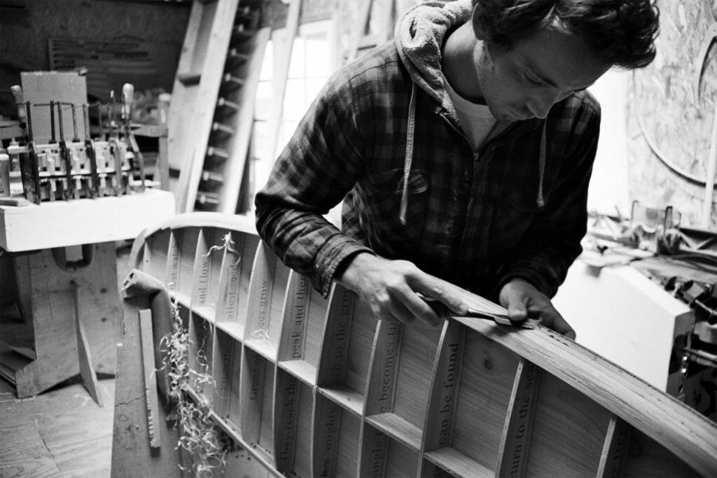 The Storyboard by James Otter and Mat Arney Wooden Surfboard Project chiseling rail