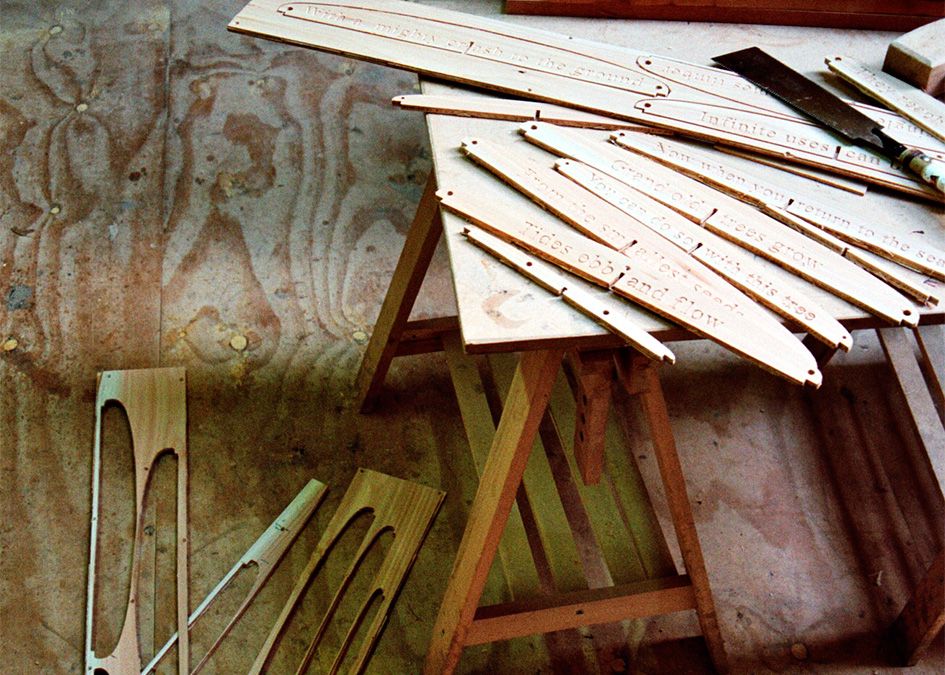 Otter wooden surfboard frame cut CNC