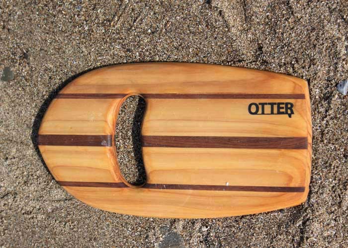 otter wooden bodysurf handplane bob