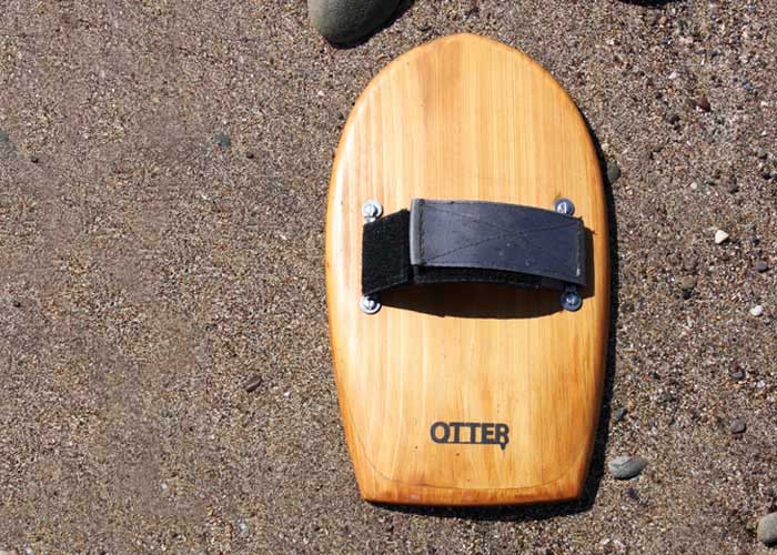 otter wooden bodysurf handplane bob