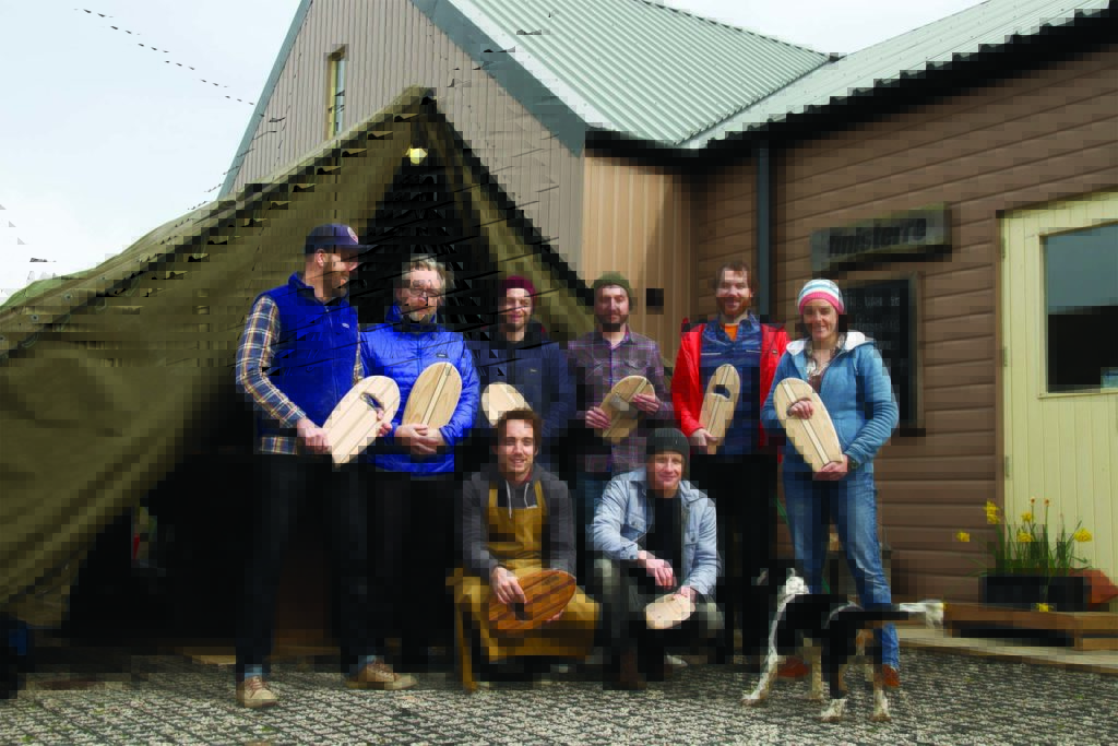 Otter Surfboards Finisterre Handplane Workshop Wheal Kitty St Agnes 2014 group portrait in colour