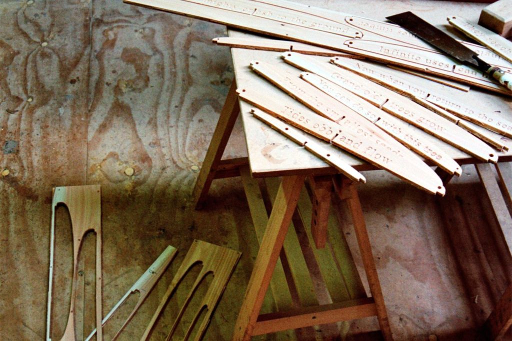 Otter cut ribs frame wooden surfboard