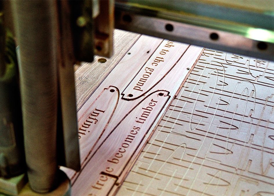 Otter wooden surfboard frame CNC