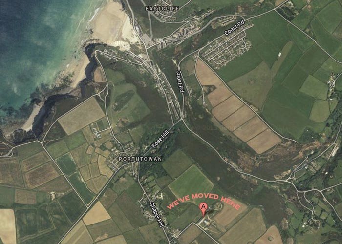 otter surfboards porthtowan map