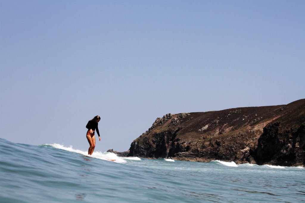 Otter Wooden Surfboards Stylish Female Surfer