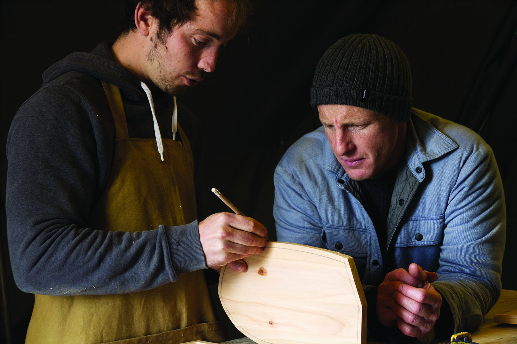 Otter Surfboards Finisterre Handplane Workshop Wheal Kitty St Agnes 2014 James Otter and Tom Kay