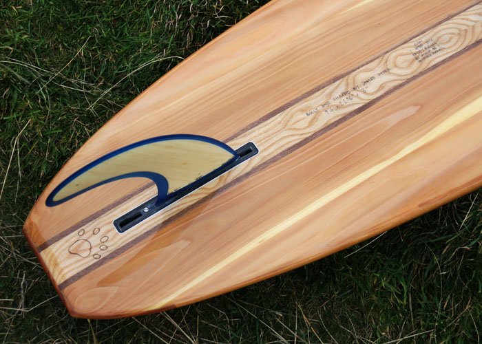 otter wooden surfboard