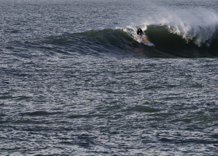 James Otter Wooden surfboard Jetty drop