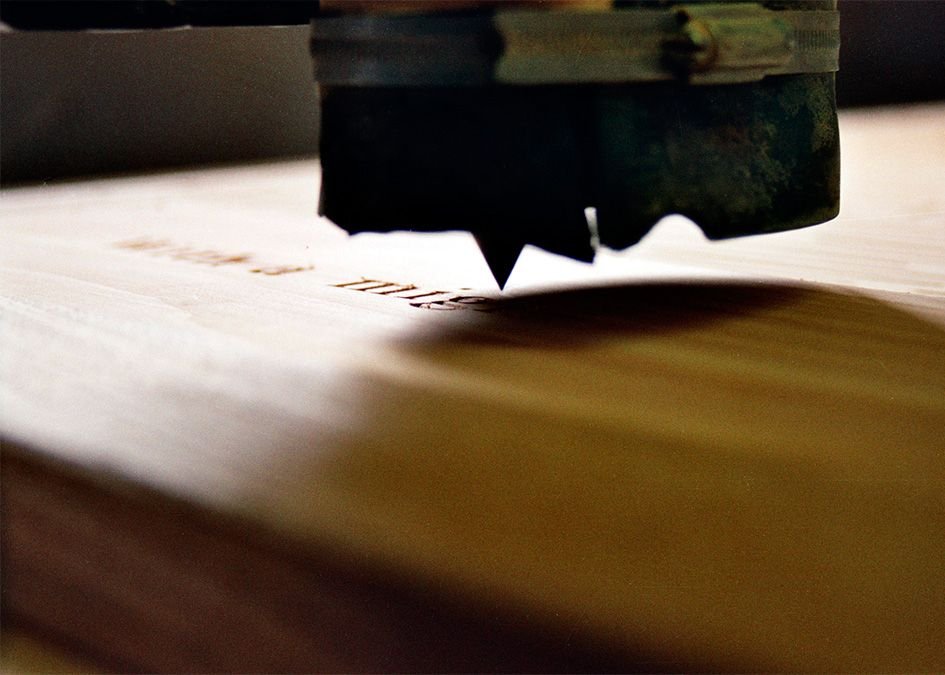 Otter wooden surfboard CNC frame