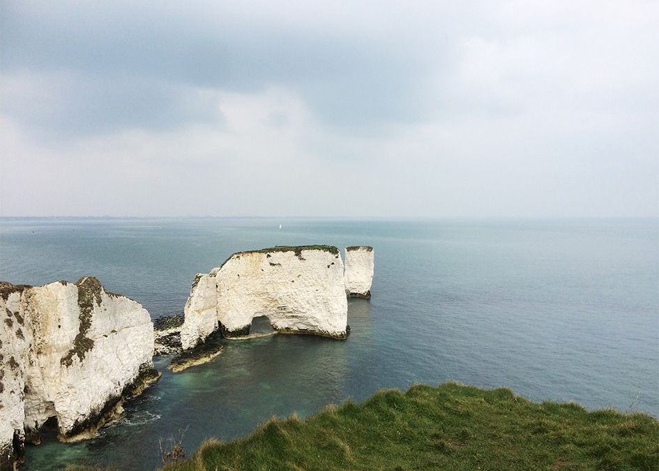 White cliffs jurassic coast