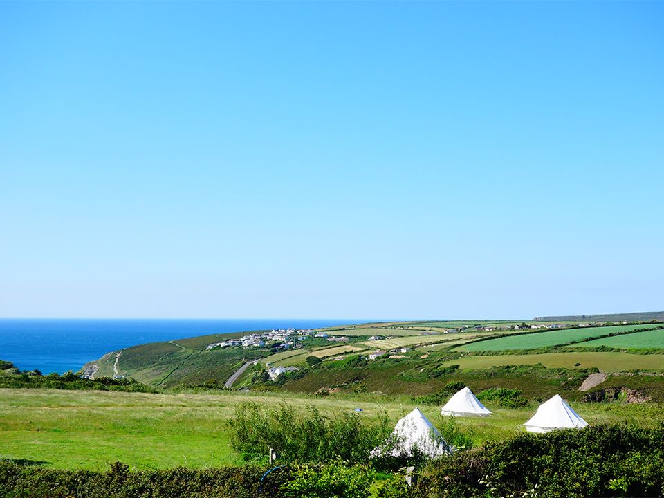 Mount Pleasant Eco Park tents porthtowan
