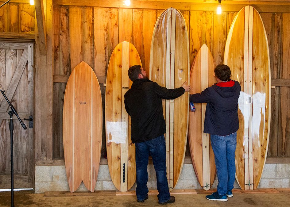 Otter wooden surfboard AGM