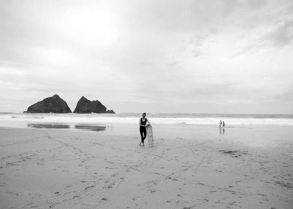 otter bellyboard beach