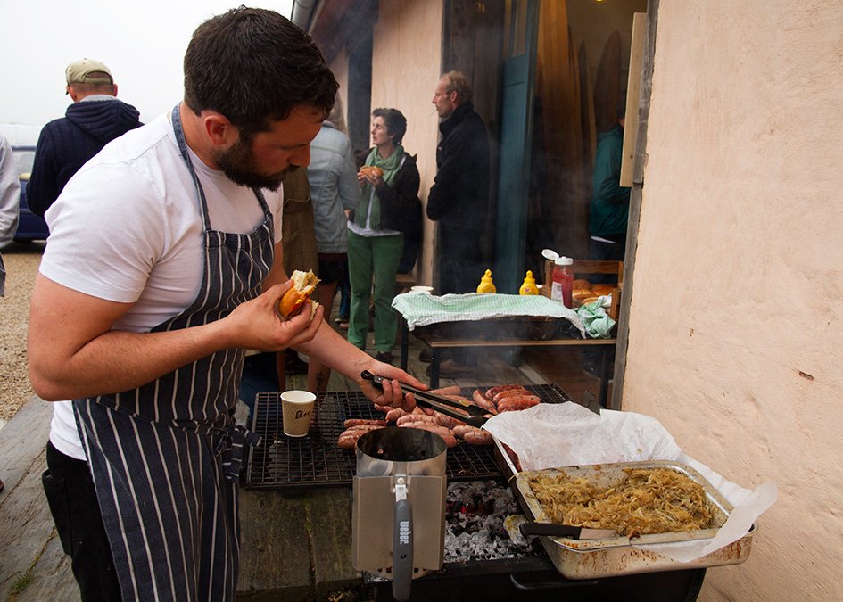 Otter wooden Surfboards open workshop boards bangers and beer 2015 ben quinn woodfired canteen