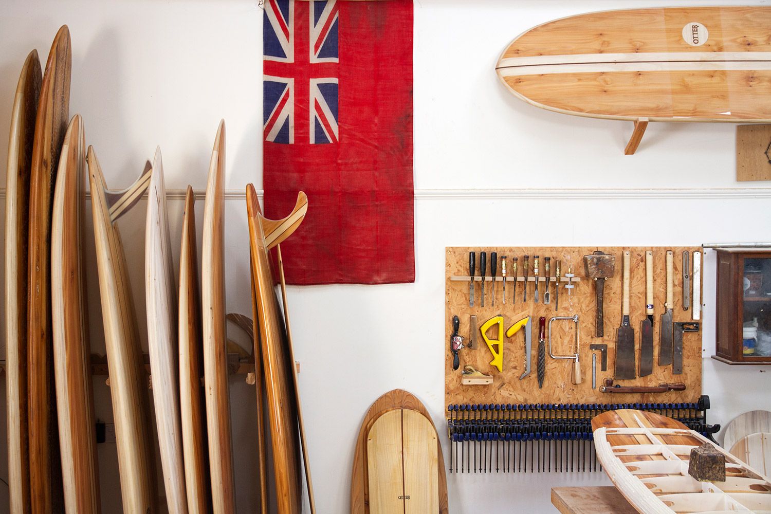 otter workshop wooden surfboard rack