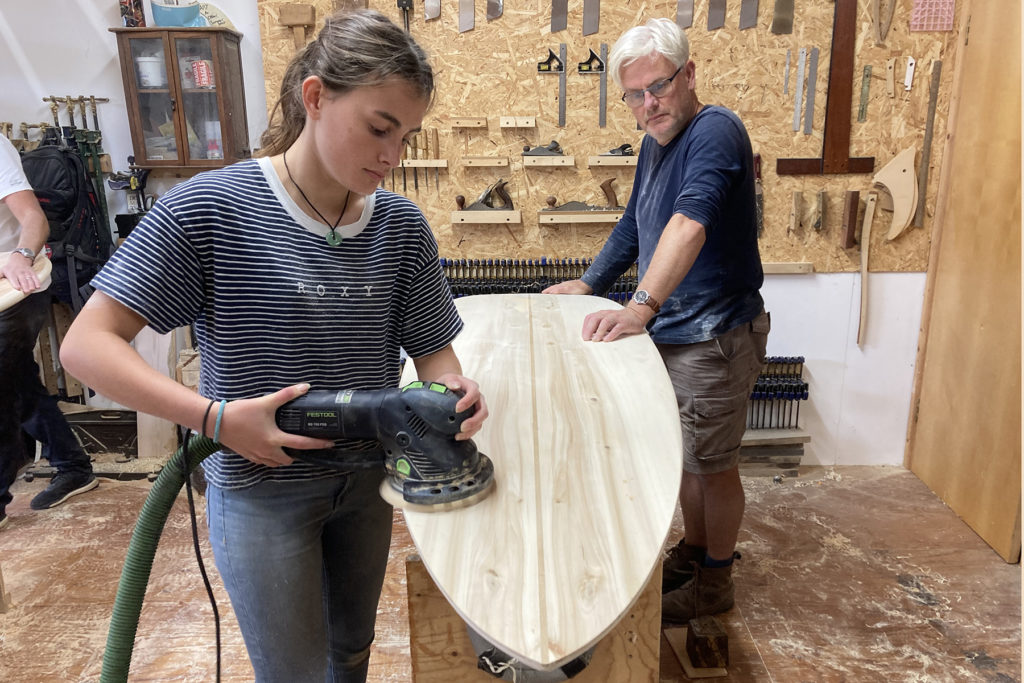 otter surfboards wooden surfboard workshop experience