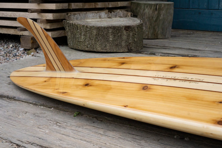pieces of eight otter wooden surfboard