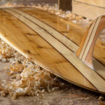 pieces of eight otter wooden surfboard