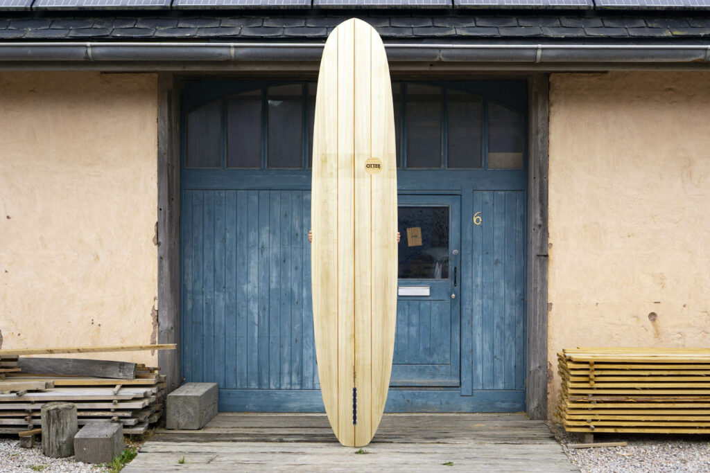 Mat Arney James Otter Surfboards Tea Tree Wooden Longboard Bottom