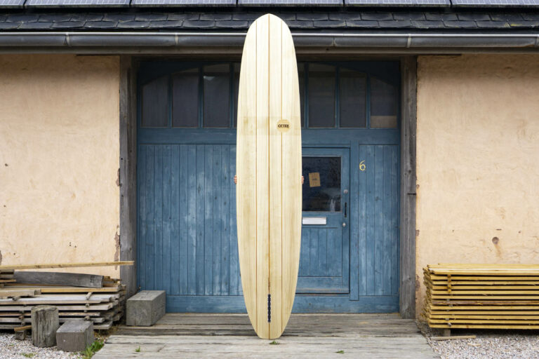 Mat Arney James Otter Surfboards Tea Tree Wooden Longboard Bottom