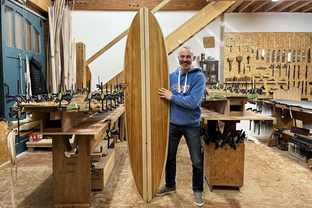 alessandro otter wooden surfboards
