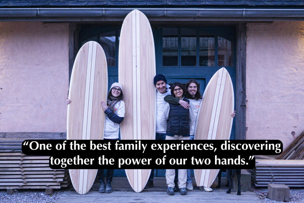 otter wooden surfboards workshop