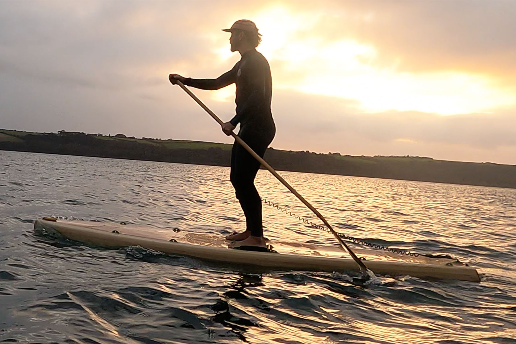 otter wooden paddleboard