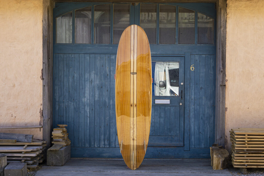 otter wooden surfboard