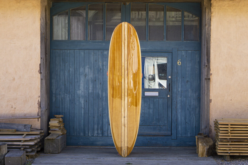 otter wooden surfboard