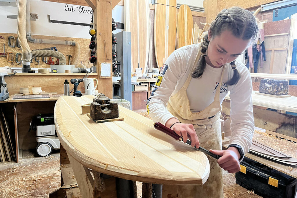 otter surfboards make your own workshop course experience shaping