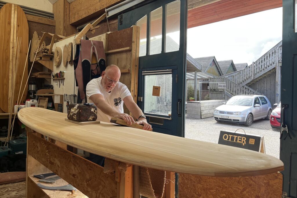 otter surfboards make your own workshop course experience shaping