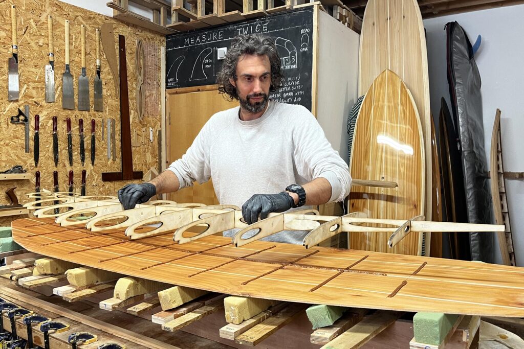 otter wooden surfboard workshop make your own sustainable