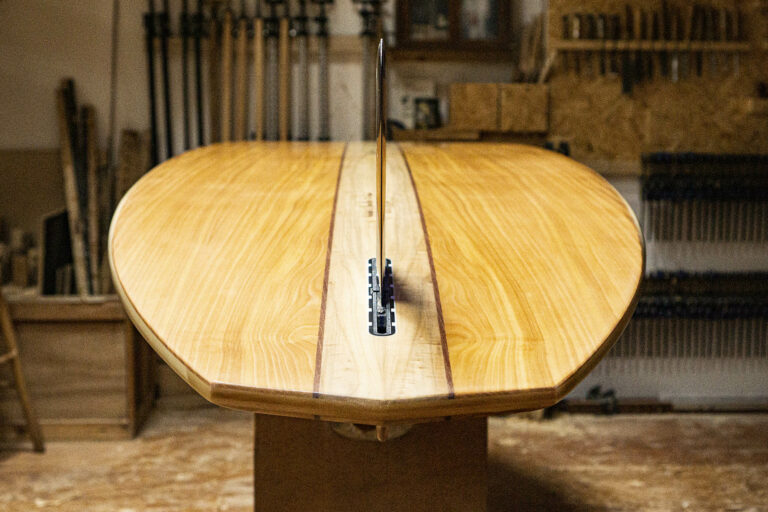 Otter Surfboards Wooden Paddleboard SUP Tail Bottom