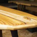Otter Surfboards Wooden Paddleboard SUP Tail Side