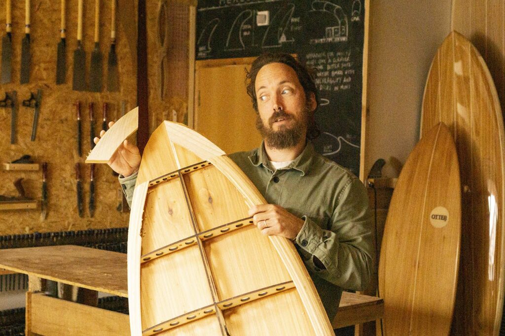 Otter wooden surfboards making sustainable