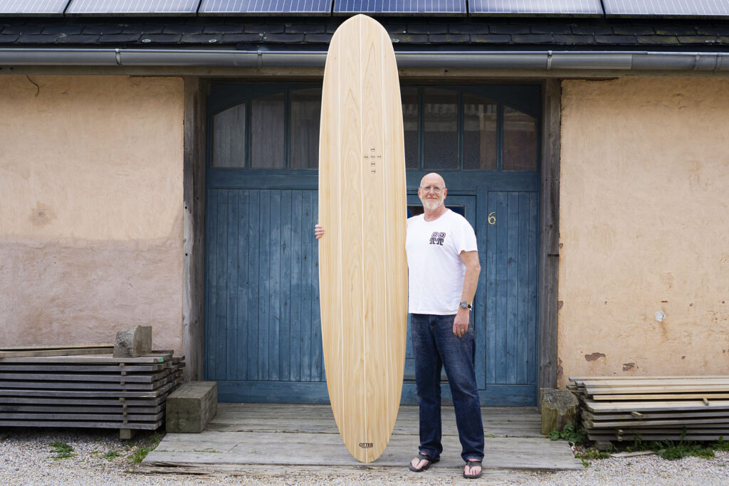 otter wooden surfboard make your own workshop blue doors