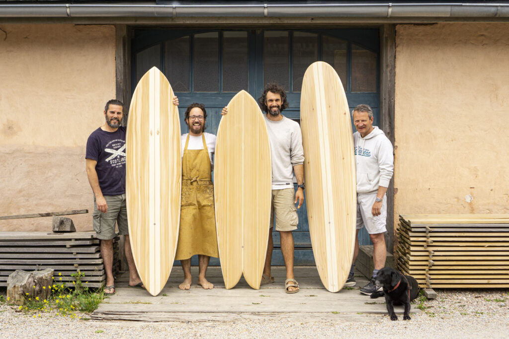 otter wooden surfboard make your own course blue doors
